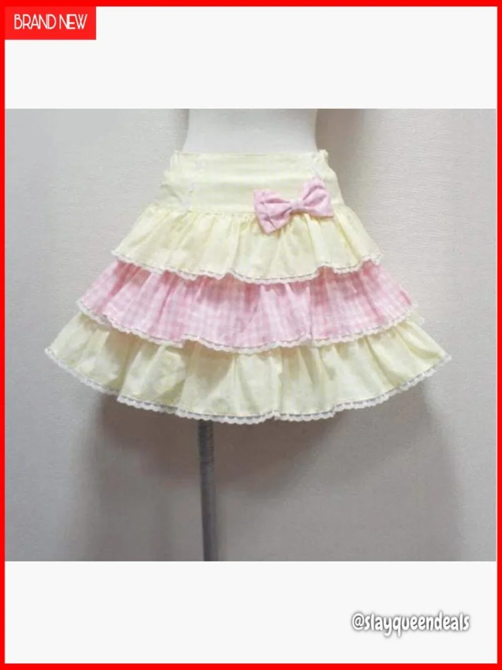 Mini Pleated Skirt with Bow Tie and Ruffles for Y2K Kawaii Style